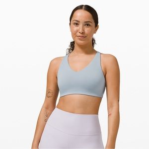 lululemon in alignment racerback bra - size 4 - chambray